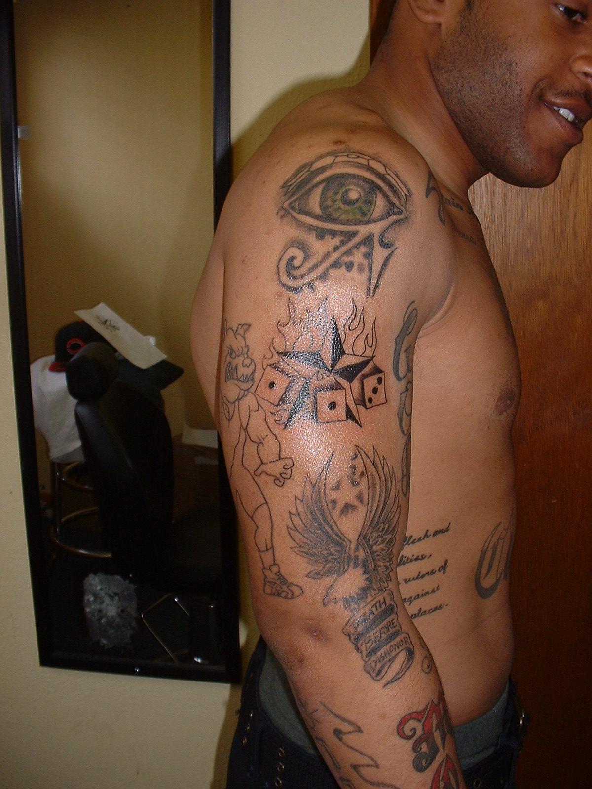 full arm tribal tattoo designs title=